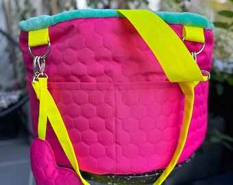 DOG Bett TRAGEtasche, Reisetasche, Reisebett, Luxus-Hundetasche, Haustier-Reisetasche