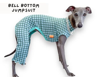 CUSTOM bell bottom Italian greyhound Jumpsuit Groovy, pajamas