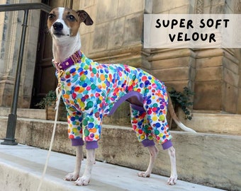 CUSTOM Italian Greyhound Jammies Jumpsuit Pajamas Super Soft Velour Etsy