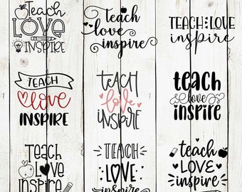 Free Free 50 Teach Love Inspire Svg Etsy SVG PNG EPS DXF File