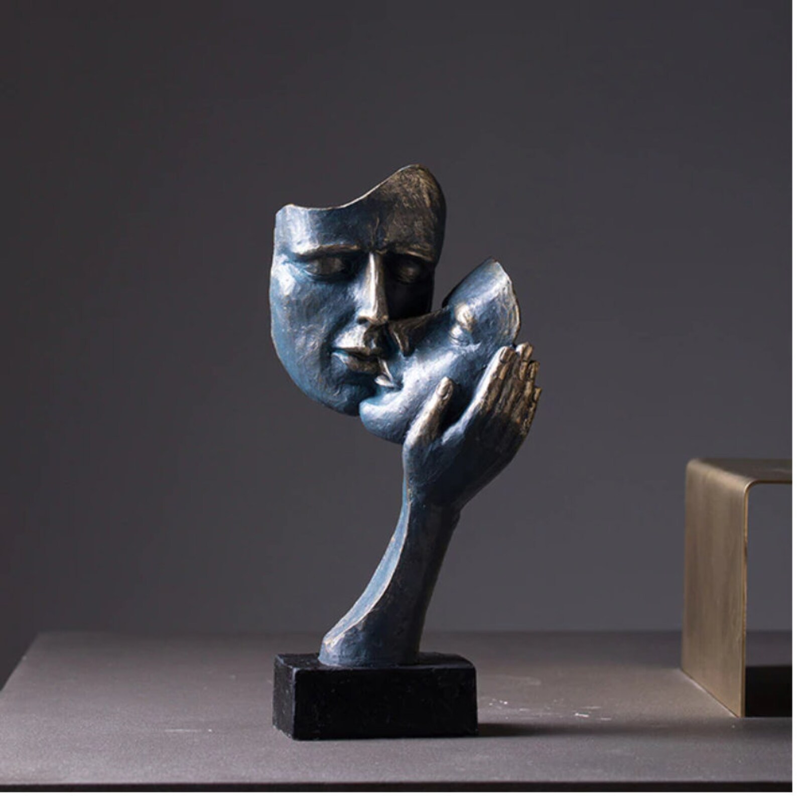 Modern Statues Creative Abstract Faces Art Living Rooms Etsy