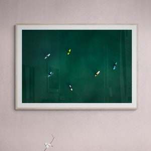 Surf Art, Großes Wandbild, Surf art Print, Kunstdruck, Surfing Print, Surfer, Archivpapier, Geschenk für Surfer, Cornwall Surfing, Wall Art