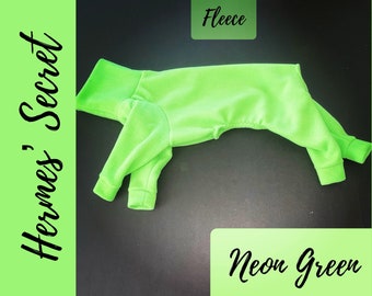 Hermes' Secret Neon Green #17 Fleece Jammies