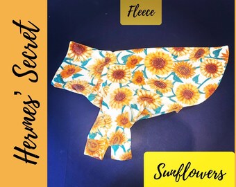 Hermes' Secret Sunflowers Fleece Jammies