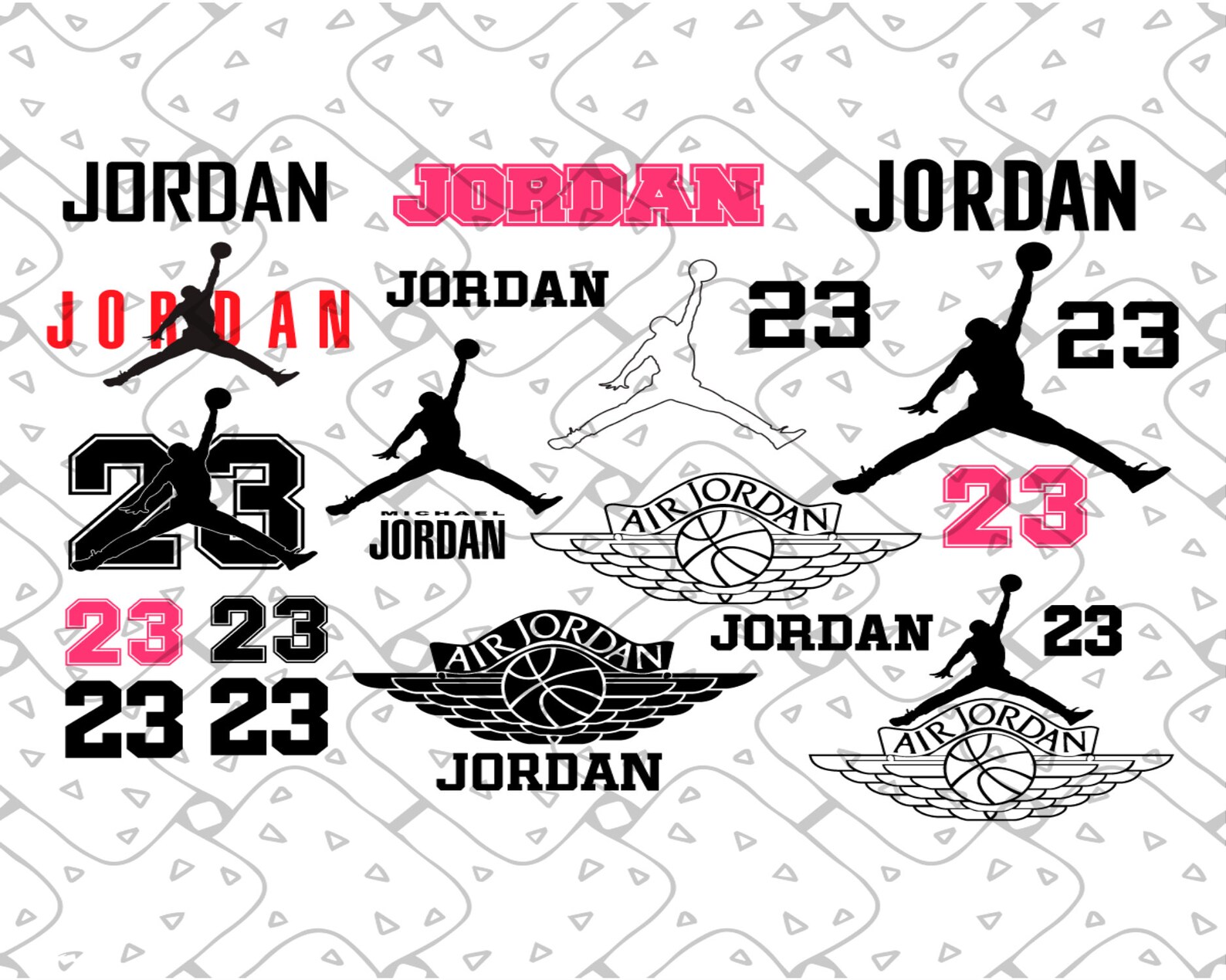 Jordan Logos Svg Bundle Trending Svg Jordan Svg Jordan 23 Etsy