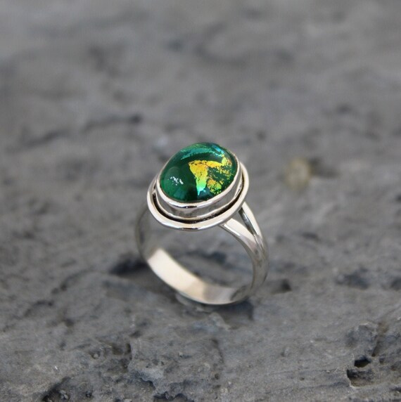 Dichroic glass hotsell ring