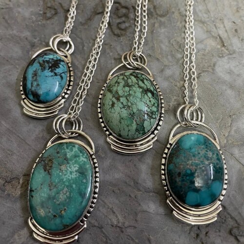 Piacevole ciondolo multi tormalina in argento sterling 925 fatto a mano