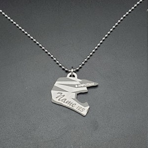 Collier en aluminium pour casque tout-terrain avec graphismes personnalisés