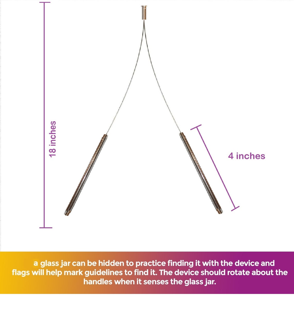 Dowsing Rods Hand Made in USA Original Y Rod Design for Divining Water