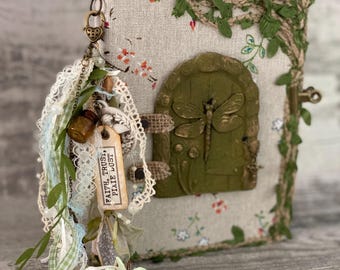 Fairy theme junk journal, handmade, Little Daisy Grace