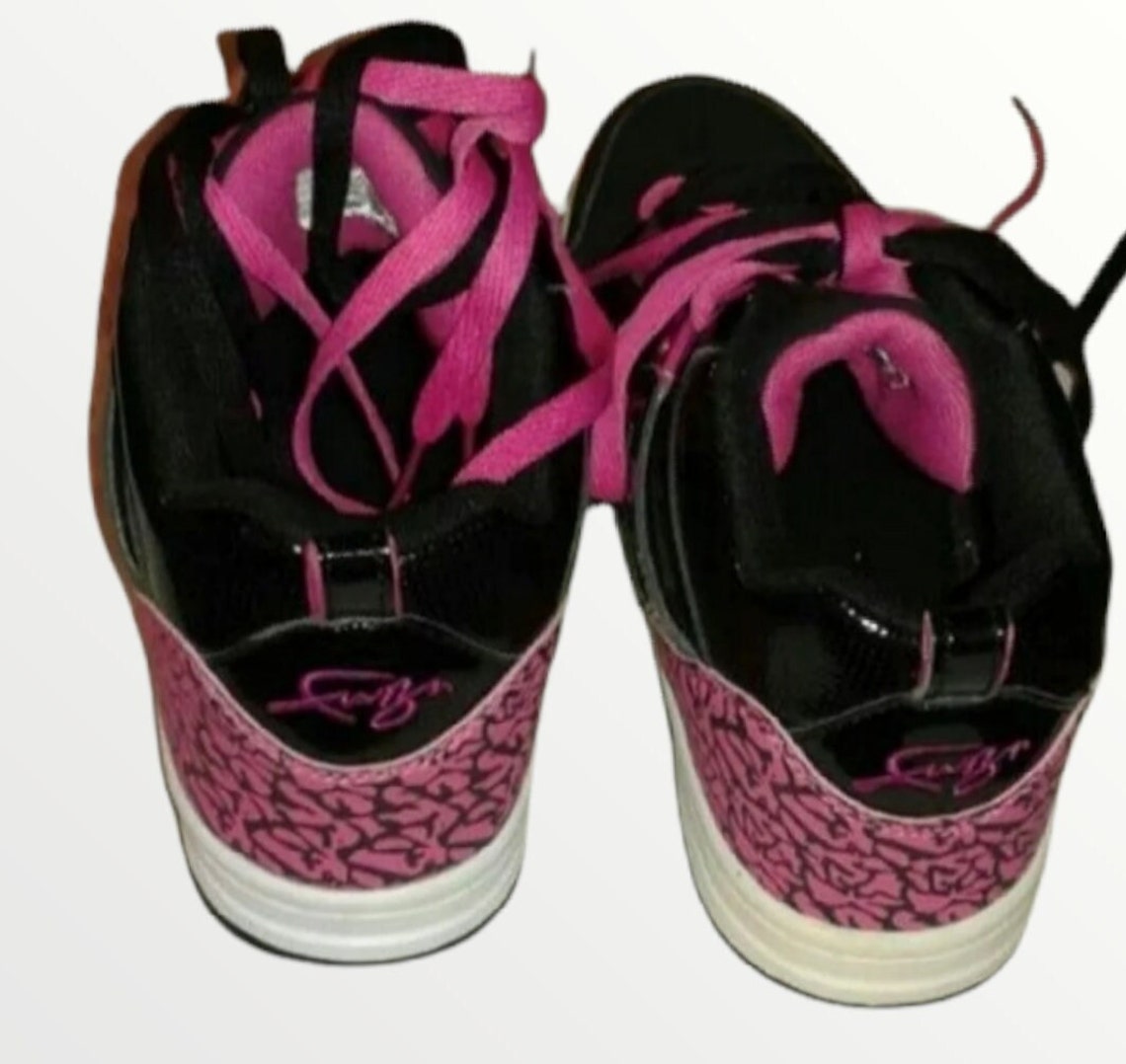 FUBU VTG PINK &amp; Black Hightops Womens Tennis Shoes Etsy