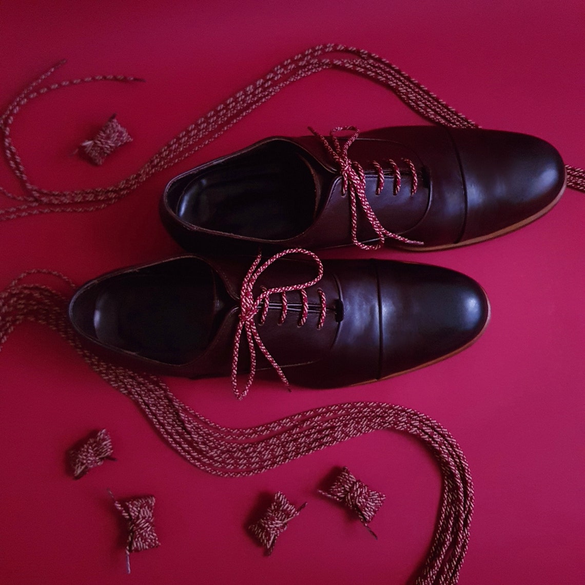 Burgundy shoe lace beige shoelaces red shoelaces colorful Etsy