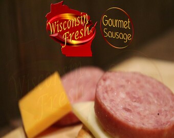 Holiday Favorite Gourmet Sausage - 3 Packs Beef Sticks and 2 Summer Sausage Combo Pack - Party Snack Pack Gluten-Free Made In Wisconsin