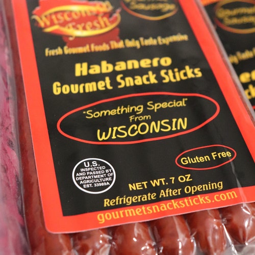 Dads Birthday Gift Gourmet Snack Sticks buy and Bella Gourmet Cashew Mixes Gift Tray - Choice of Wisconsin Fresh Gourmet Sausage Flavor Variety