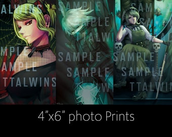 Danganronpa 4x6 glossy digital art Prints of kirumi toujou and kiibou idabashi