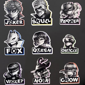 Persona 5 vinyl stickers