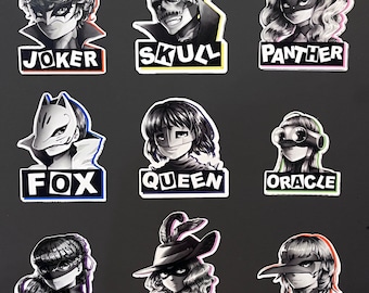 Persona 5 vinyl stickers