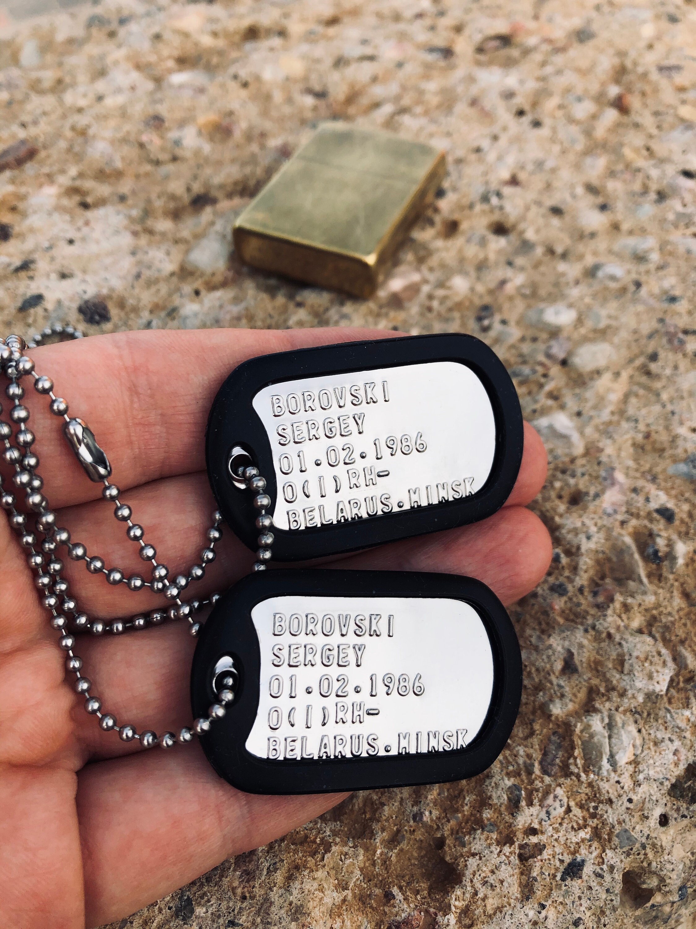 Hundemarke Halskette Personalisierte Hunde id Namensanhänger Etsy