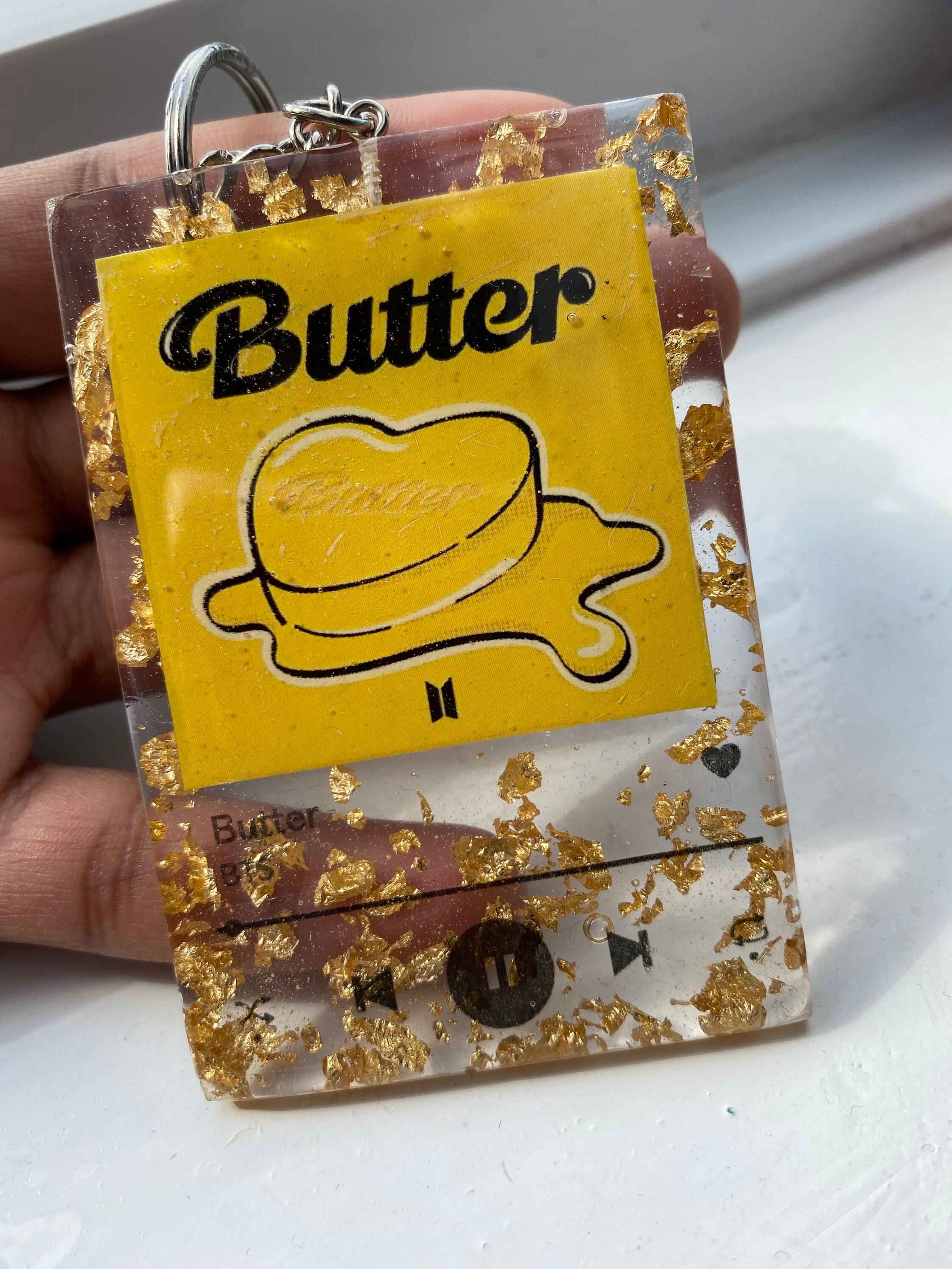 BTS Butter Spotify Album cover gold foil design handmade with Etsy