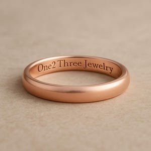 Thin Gold Ring 14k Solid – Minimalist Wedding Band for Women or Men, Simple Stackable Band in Yellow, White or Rose Gold