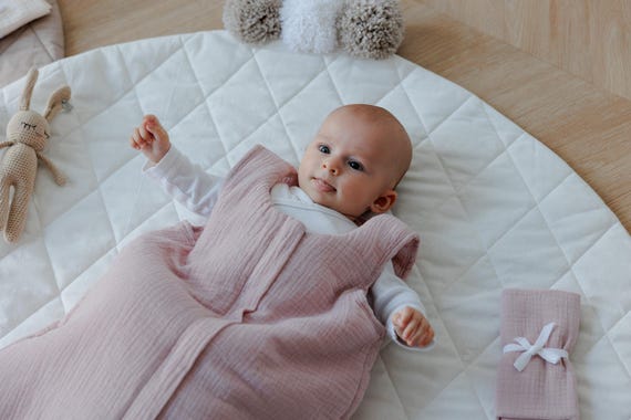 Muslin Baby Sleeping Bag, Soft Wearable Blanket, Baby Shower Gift