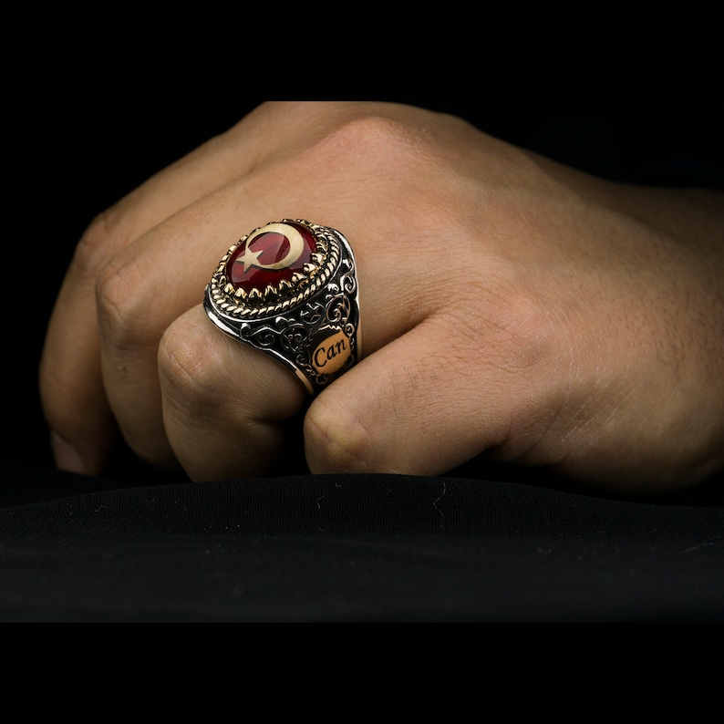 men/'s islamic ring mason ring vintage amber men ring personalization ringstone customization custom designsignature ring personalize