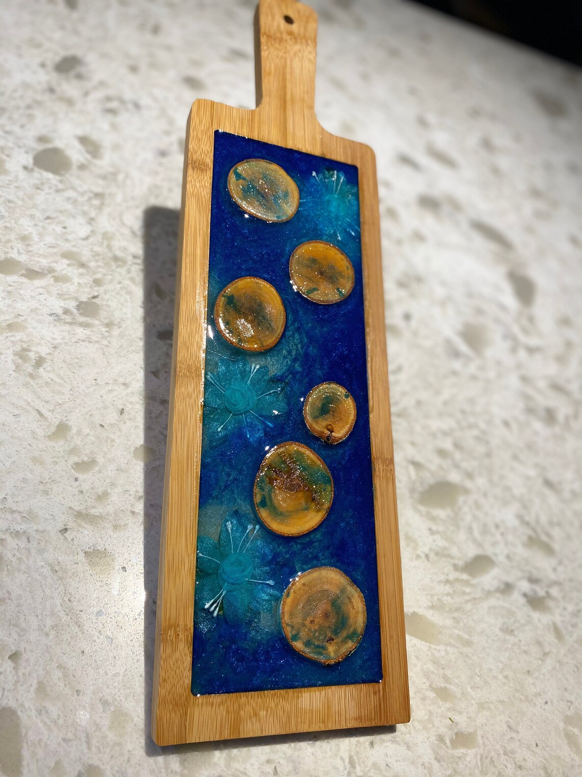 Live Chip Piece Resin Charcuterie Board / Cheese Board / Etsy