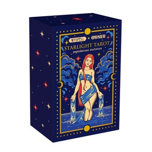 Starlight Tarotkaartenset, Oekraïense Tarot, Tarotkaartspel, Orakelkaarten, Waarzegset, Gemaakt in Oekraïne
