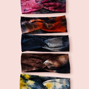 Turban headband- Tie dye turban headbands - twisted headband- tie dye headbands- fall headbands