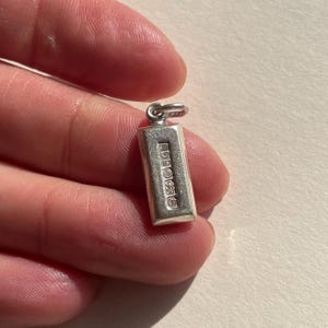 A stunning sterling silver ingot pendant