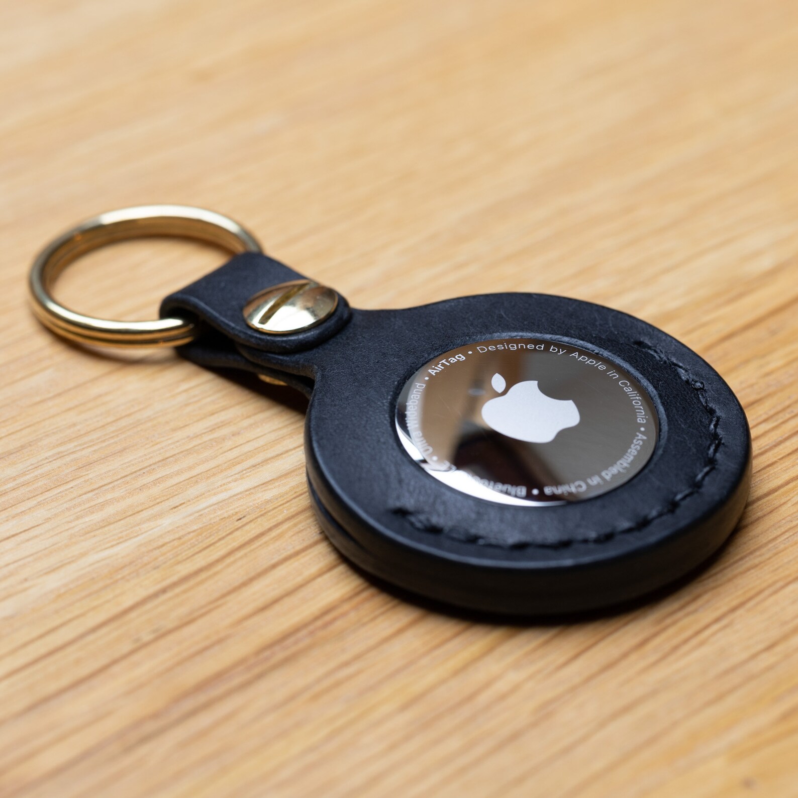 Leather Key Ring for Apple AirTag Custom Etsy