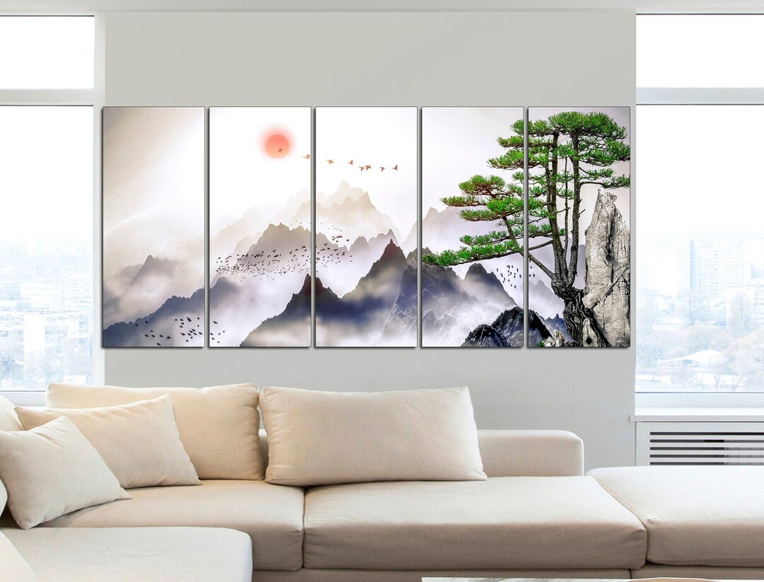 Japanese Landscape Canvas Print | Asian Wall Art - Etsy