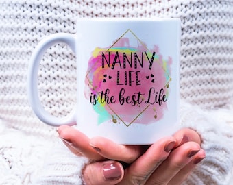 Gepersonaliseerde oppasmok, grappig 'Nanny Life', cadeau geheim kerstman