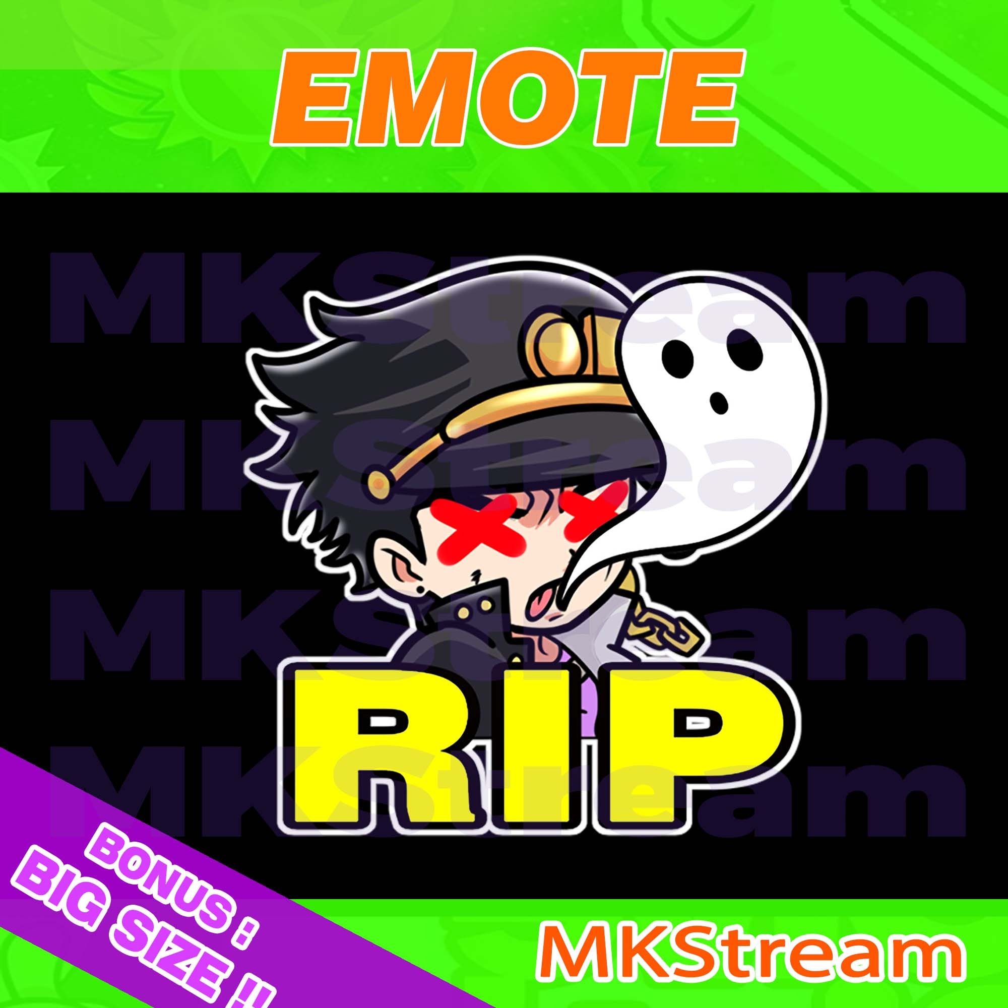 Twitch emotes jojo jotaro rip Etsy