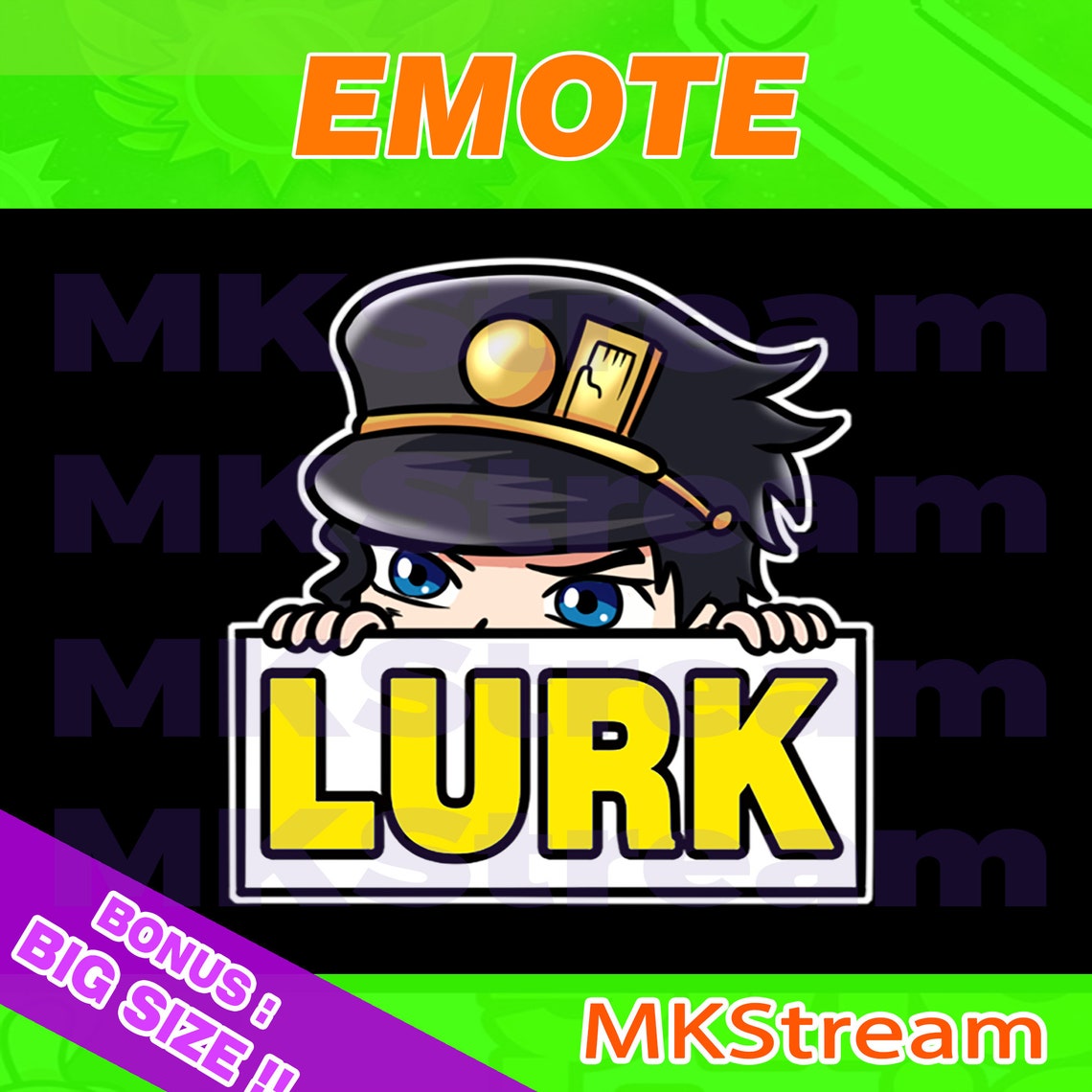 Twitch emotes jojo jotaro acechan Etsy