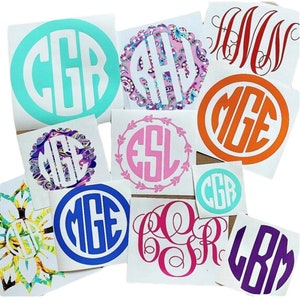 Personalized Monogram Vinyl Sticker