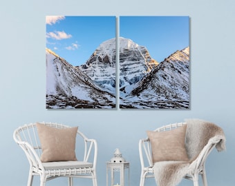 Mount Kailash Tibet Print Art, Kailash Mount Art Decor, Mount Kailash Canvas Print, Tibet Wall Art, Tibet Canvas Wall, Mount Kailash WallArt