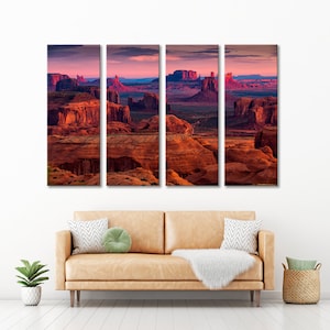 Monument Valley Arizona USA Print, Hunts Mesa Navajo Print Art, Mountains Canvas Art, Sunrise Landscape Wall Art, Rocks Scaur Print Art