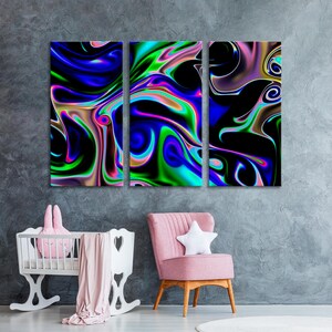 Color Abstract Wall Art, Abstract Canvas Art, Color Background Wall Art, Multi-Colored Decor Wall Art, Abstract  Canvas  Print Art