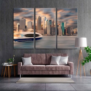 Lower Manhattan in New York City Canvas Wall, New York City Decor Art, NYS Canvas, New York Decor Art, New York Print, New York Art Decor