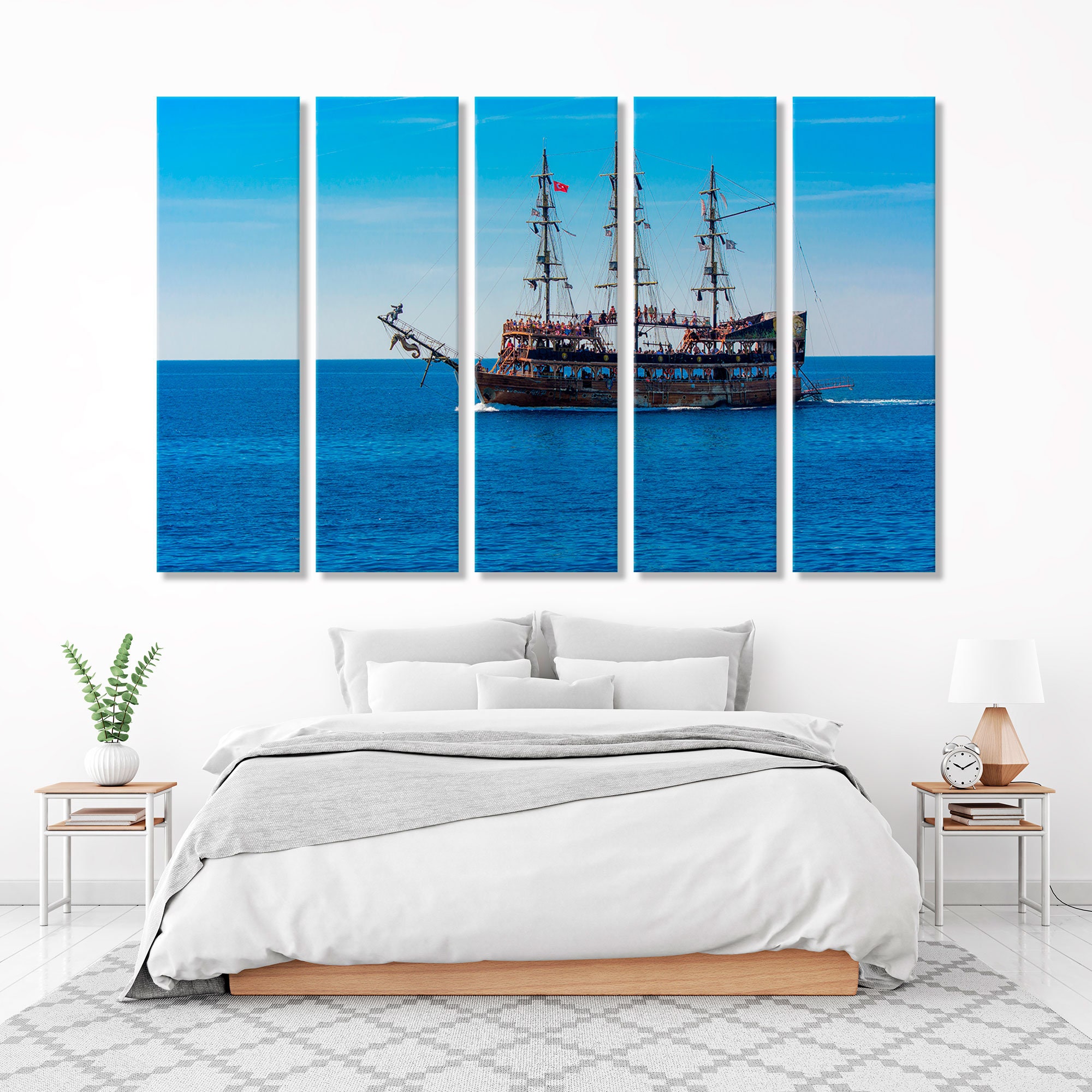 Sailing Boat Wall Art Sailfish Canvas Art Sailing Ship Wall Etsy