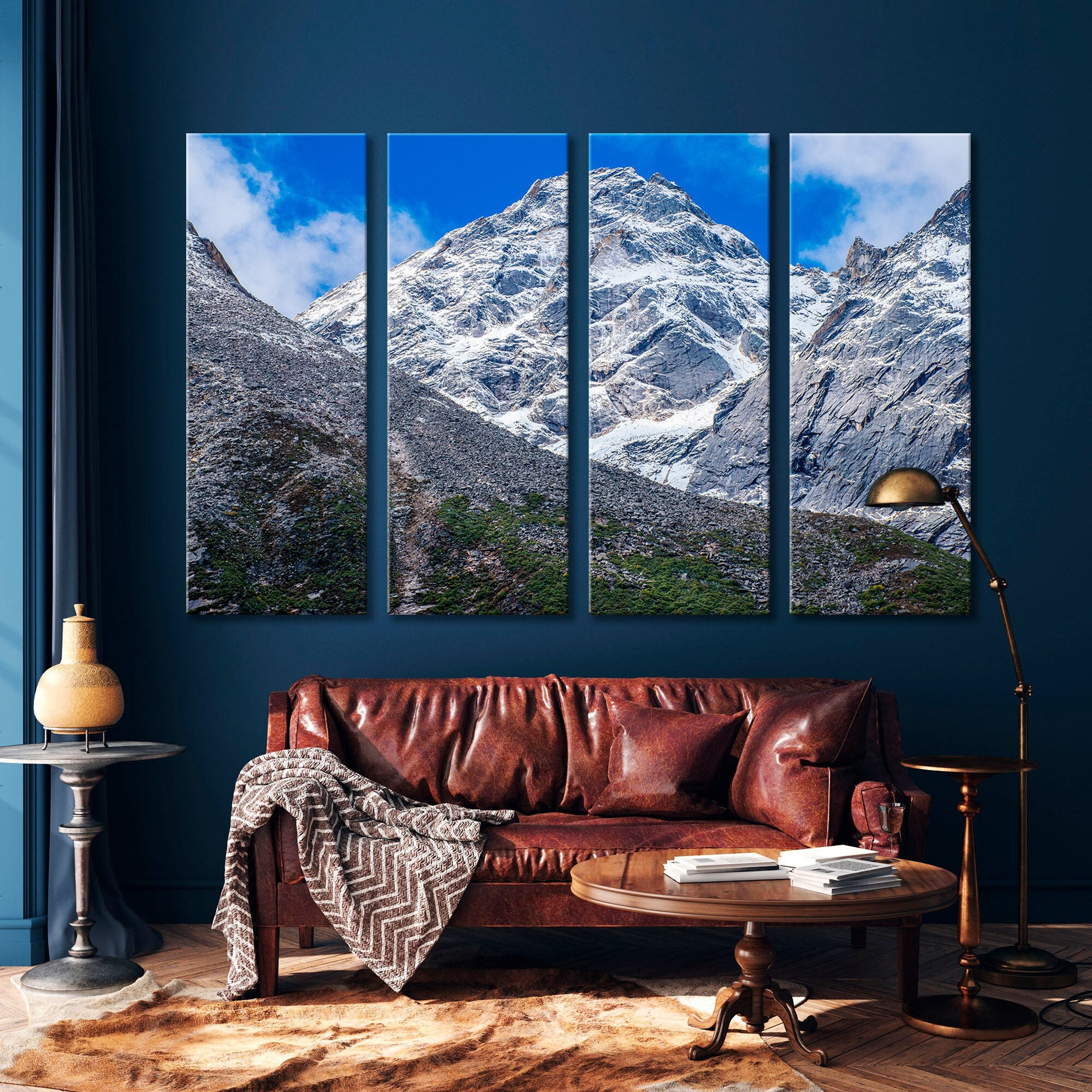 Mountains Decor Print Mountains Wall Print Sky Canvas Print Etsy UK
