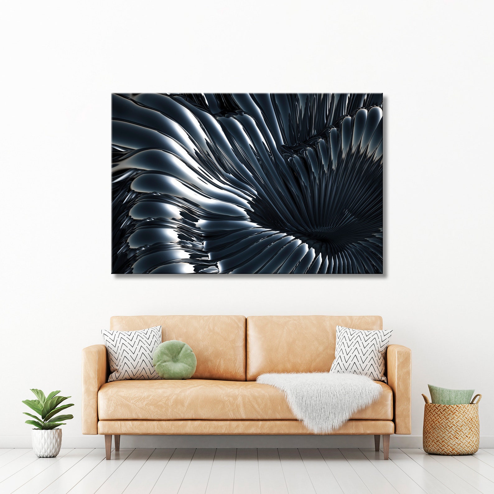 Metal Decor Print Abstract Canvas Art Metal Background Wall Etsy