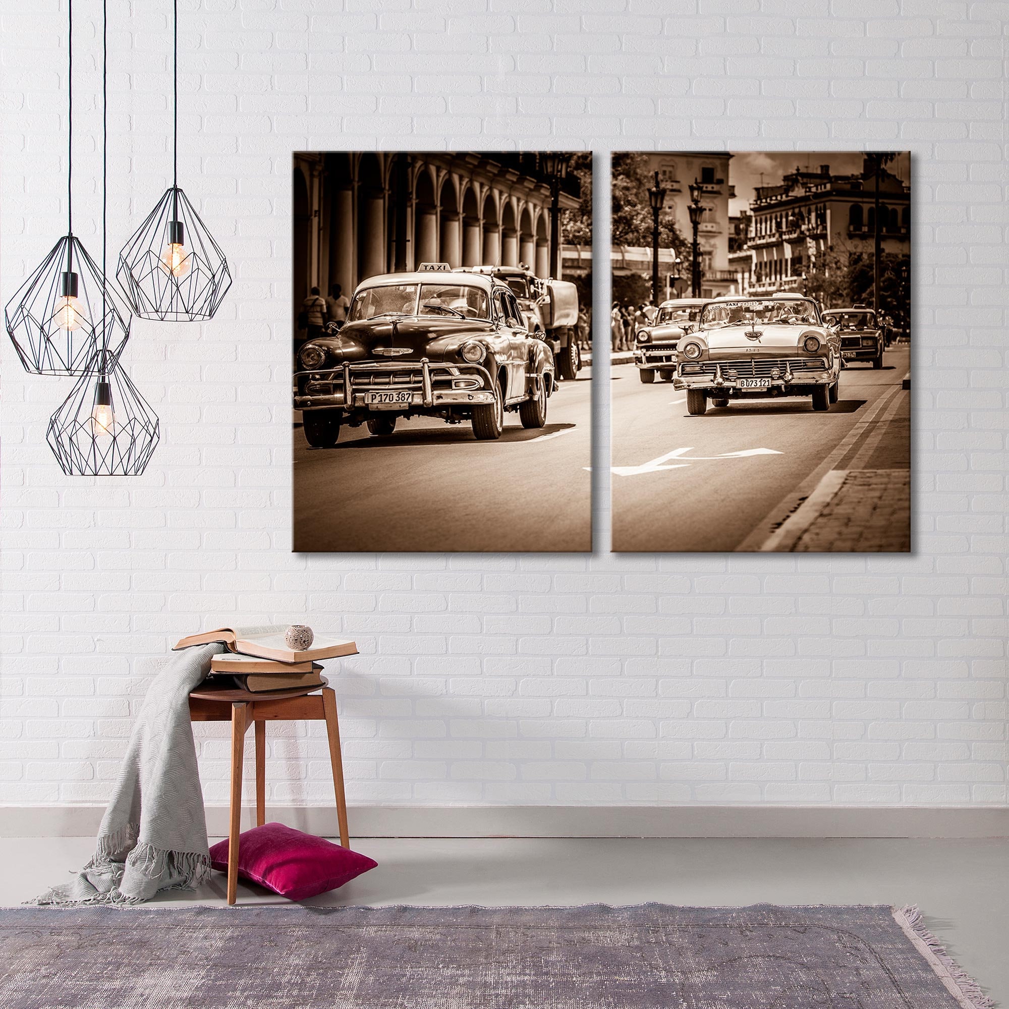 Retro Car Wall Art Car Retro Wall Art Black White Wall Art Etsy UK