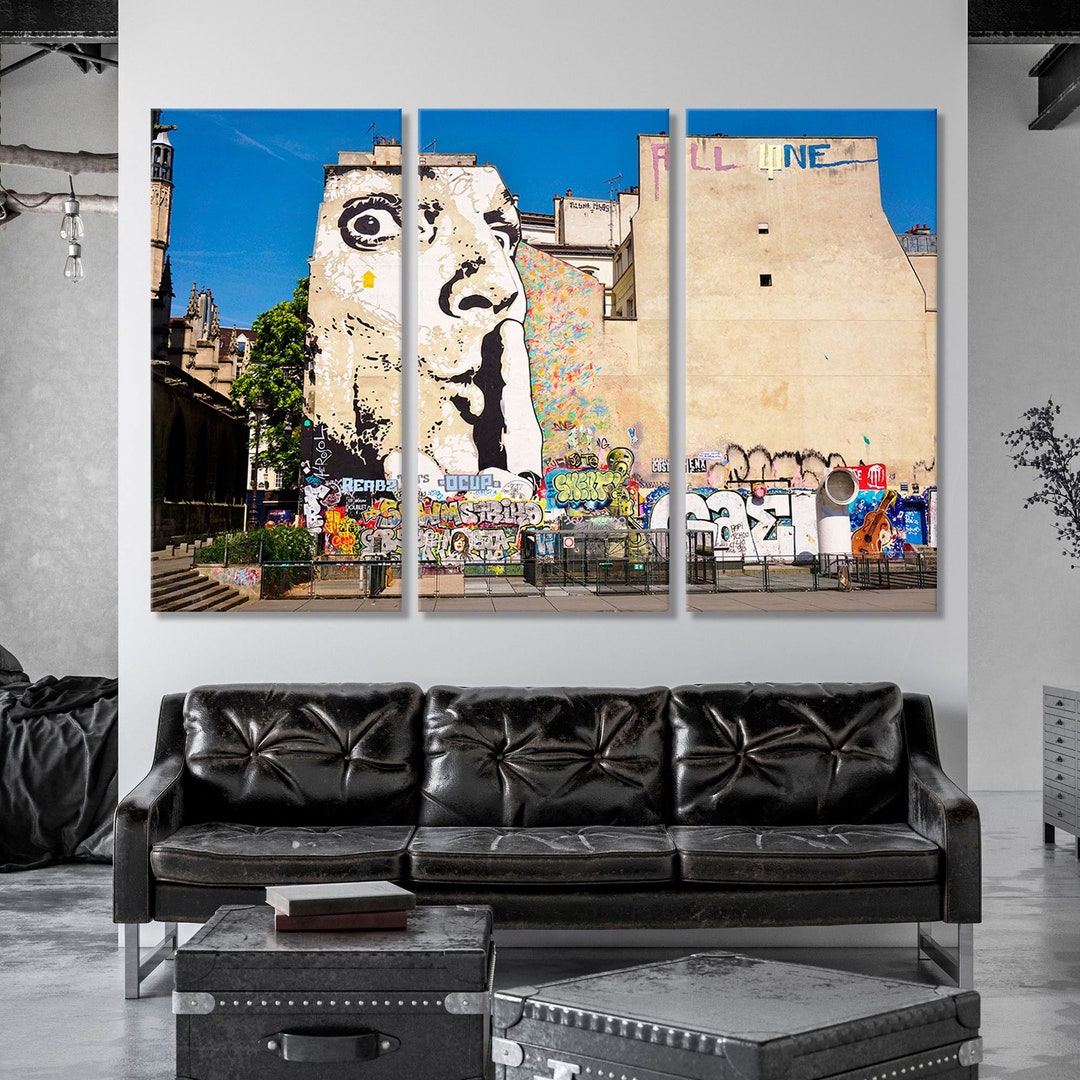 Salvador Dali Canvas Print Salvador Dali Wallart PARIS Wall Etsy