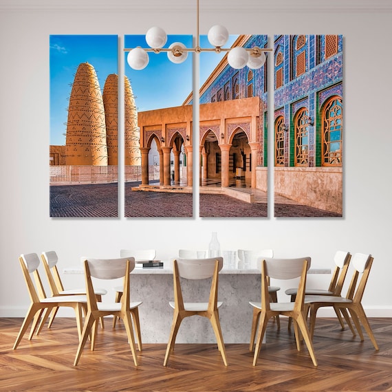 Doha Qatar Canvas Print Mosque Doha Qatar Canvas Wall Art Etsy