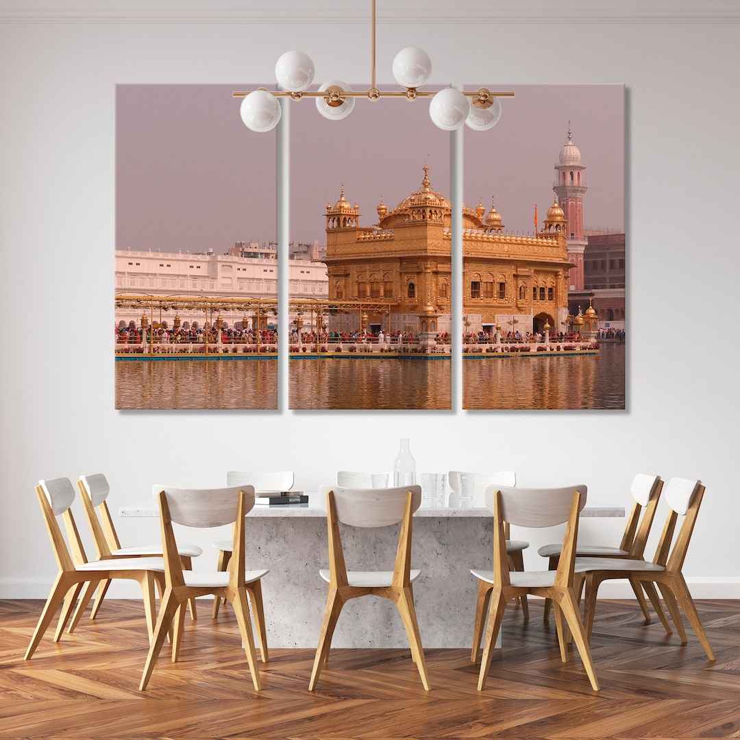 Golden Temple Canvas Print, Harmandir Sahib Amritsar Canvas Wall Art