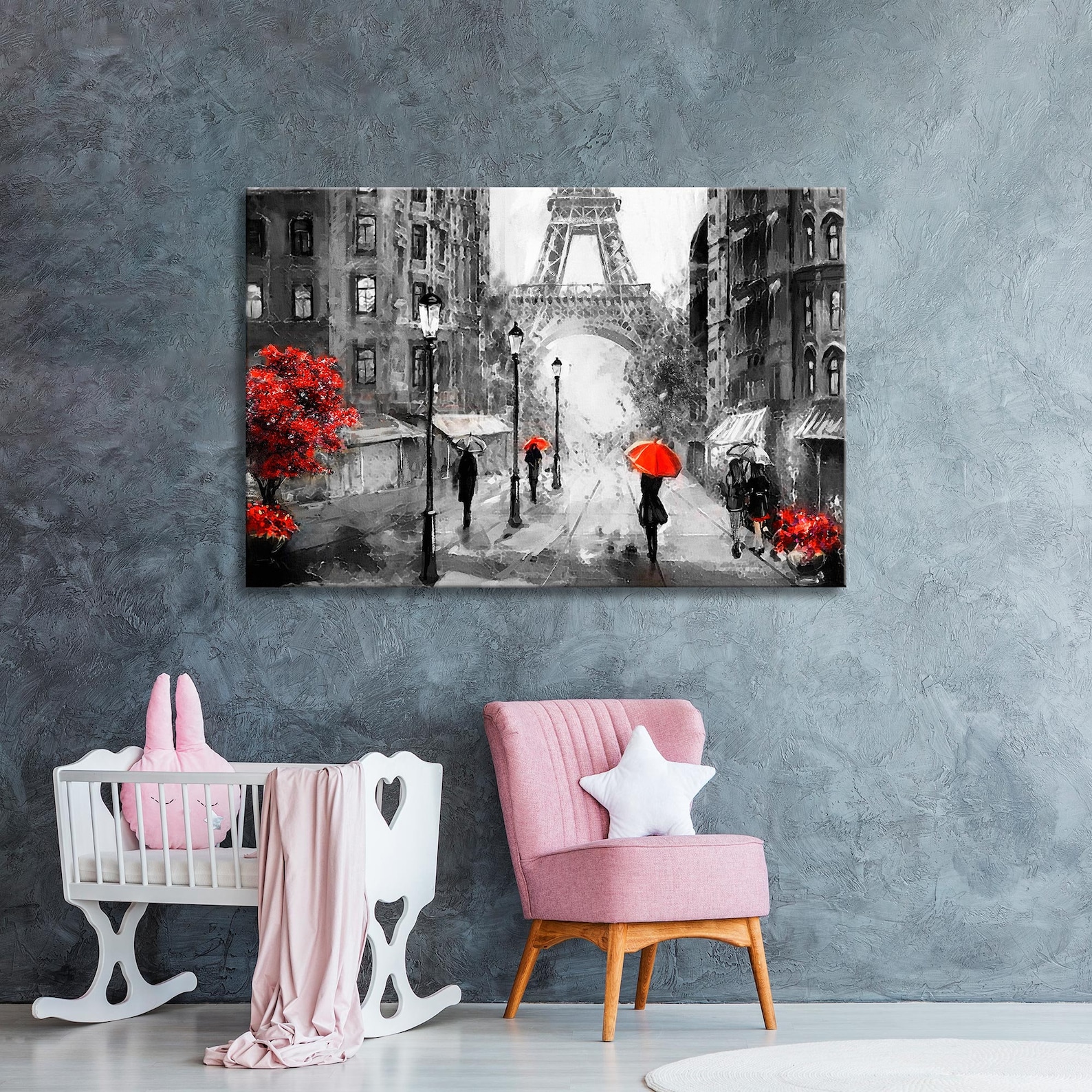 Paris France Canvas Print Paris Wall Art Eiffel Tower Wall Etsy