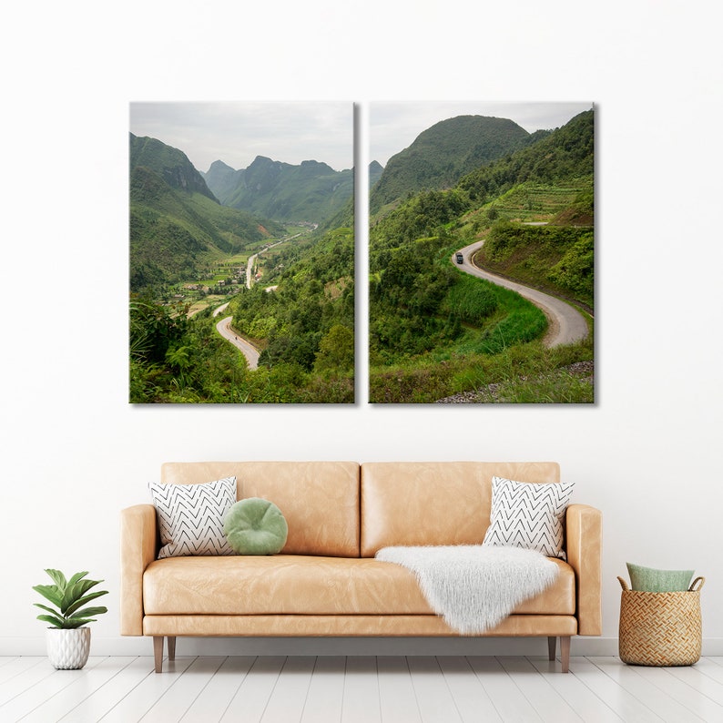 Vietnam Wall Art Mountains Print Art Nature Canvas Art Etsy