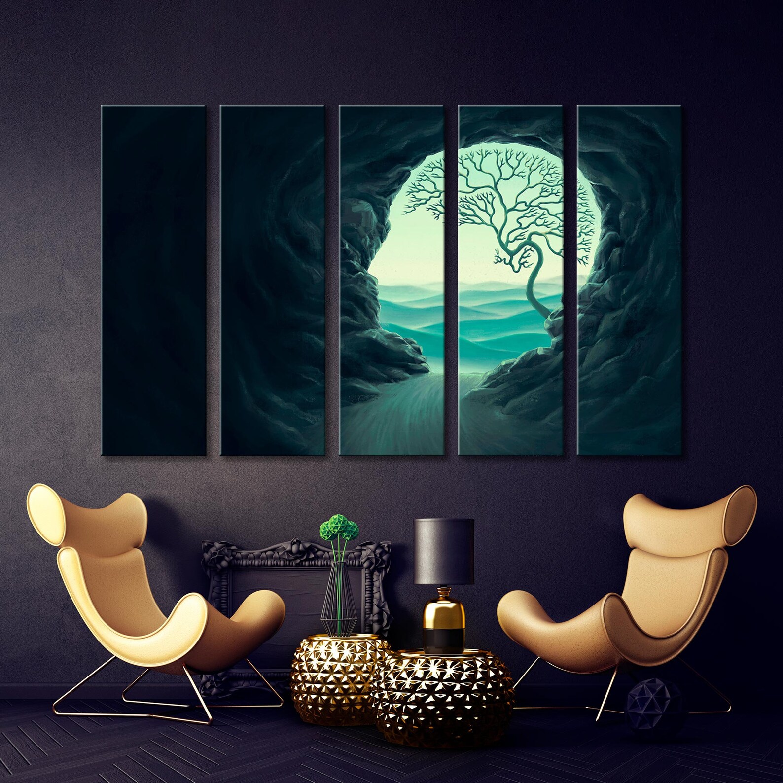 Fantasy Landscape Canvas Art Surreal Artwork Print Art Сave Etsy